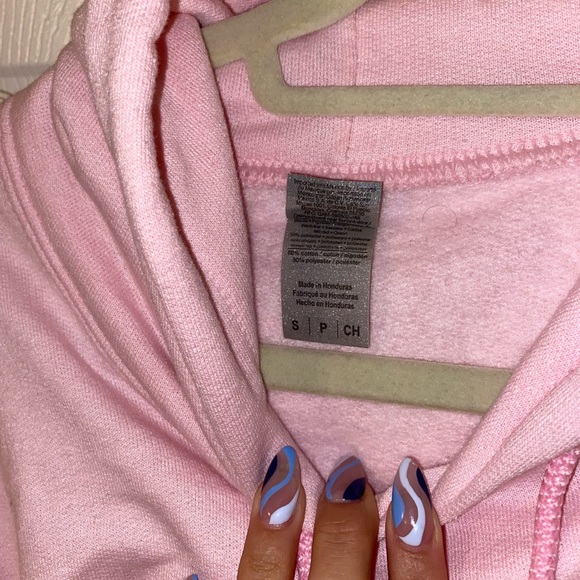 SOLD Custom Sailor Jupiter Embroidered Pink Hoodie - Picture 4 of 5